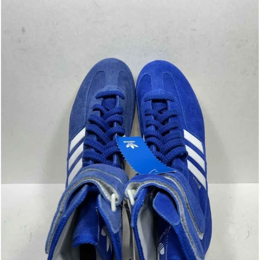 Adidas‎ Monza Racing Driving Blue Suede Shoes Men’s Size 8 382673 Strap